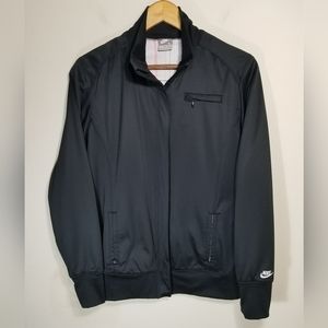 Nike Full Zip Y2K Black Track Jacket Training Women's Size Large